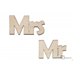 Mrs Mr - napis A303